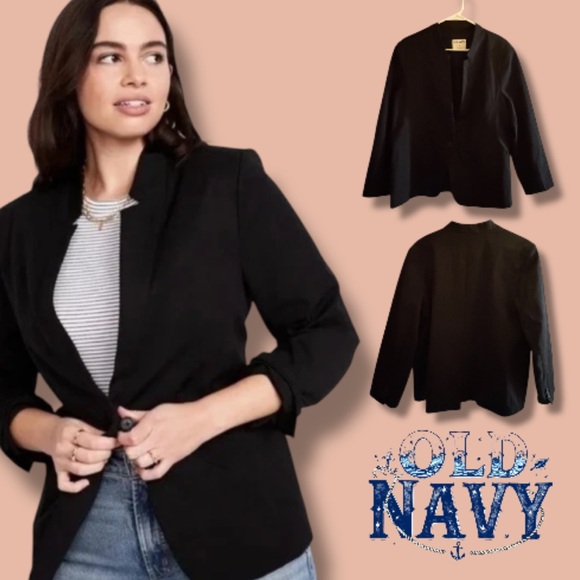 Old Navy Black Blazer XL - Classic, Minimalist, & Chic - Picture 1 of 16
